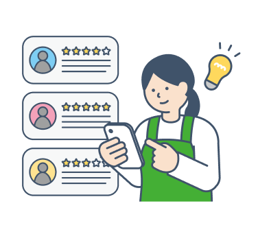 料金や口コミを見比べながら、希望の事業者へ予約リクエスト