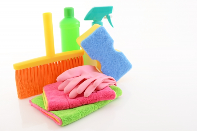 洗面所掃除に使用する道具