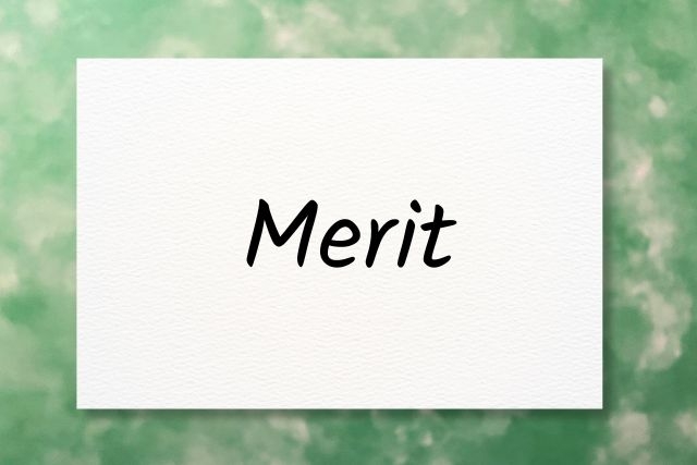 Meritの文字