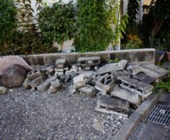 撤去されたブロック塀のイメージ