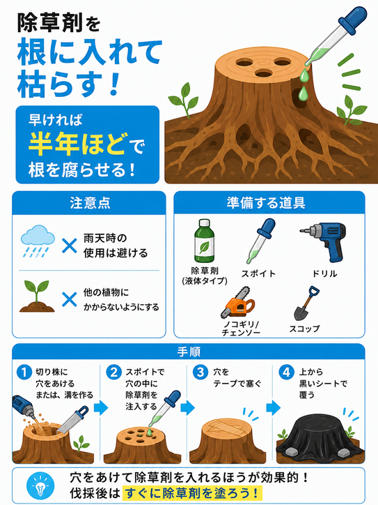 除草剤を使う
