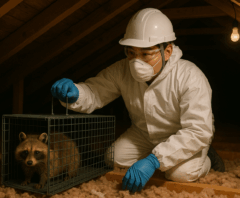 タヌキ捕獲画像