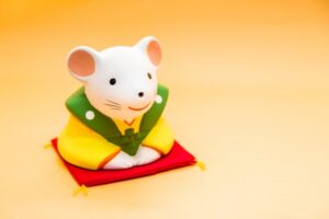 縁起が良いと言われるネズミが出る家にある置き物