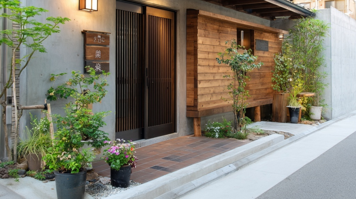 店舗前で新設した場合