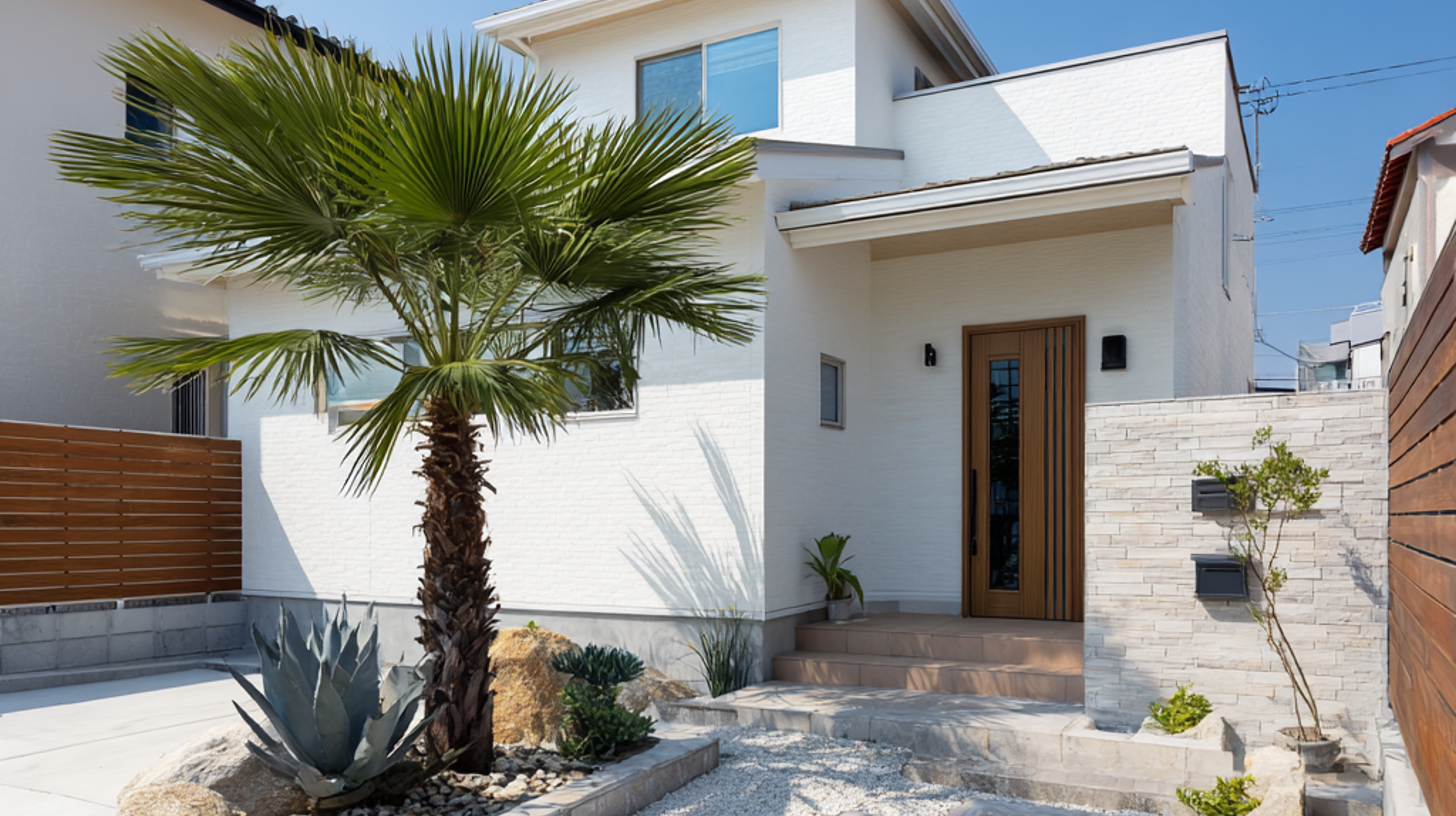 ポスト周りをアメリカンデザインで仕上げた場合