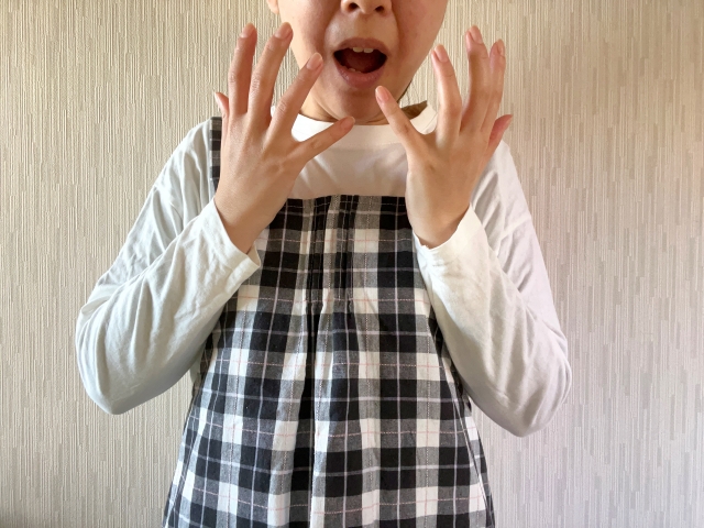 スズメバチが1匹ウロウロしていて怖がっている人