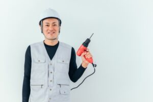 工事現場の仮設電気引き込み工事