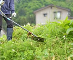 いくらかかるか不安ながらも200坪の草刈りをする人