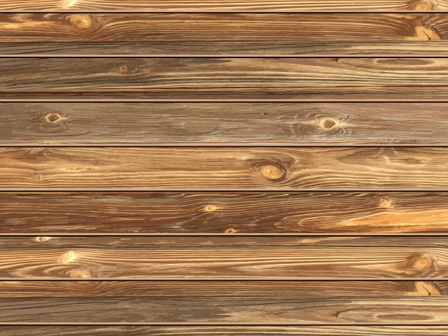 業者に塗装してもらったウッドデッキのアップ