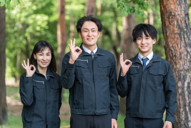 造園業者のスタッフ写真