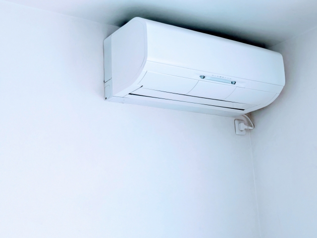 大掃除した後のエアコン