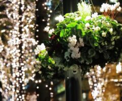 屋外イルミネーションの防水工事