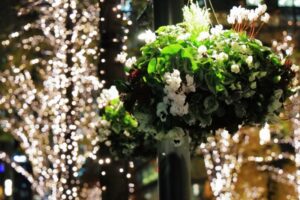 屋外イルミネーションの防水工事