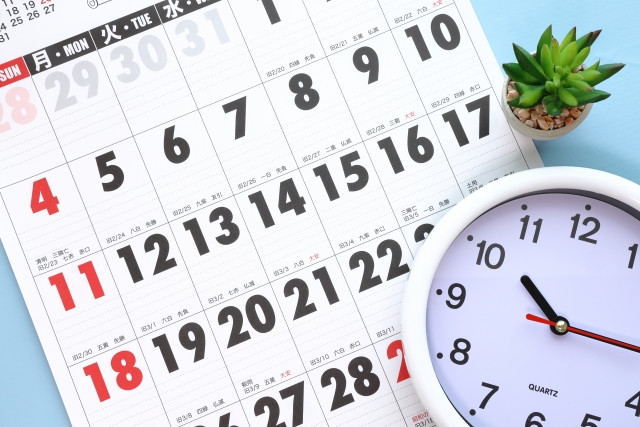 ネズミが出る時期を調べているところ