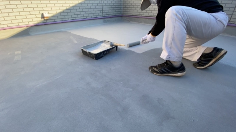 ベランダ下からの雨漏り状況