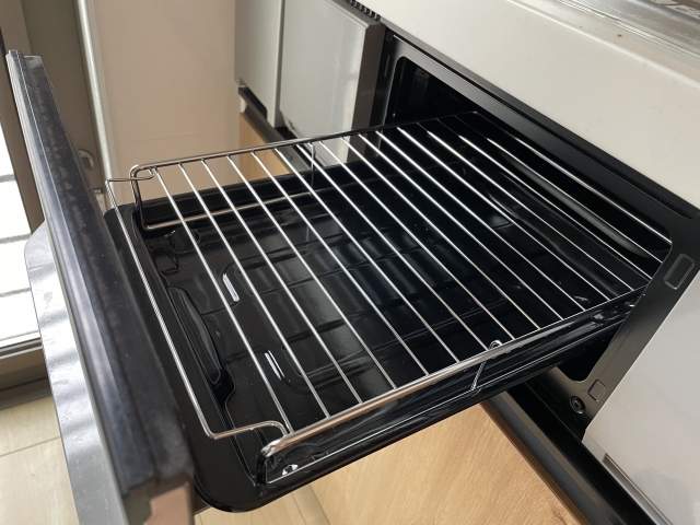 魚焼きグリルのパーツの様子