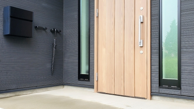 調べた屋外清掃のやり方に沿って掃除をした家の外