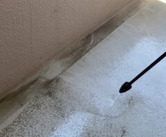 高圧洗浄機でのベランダ掃除