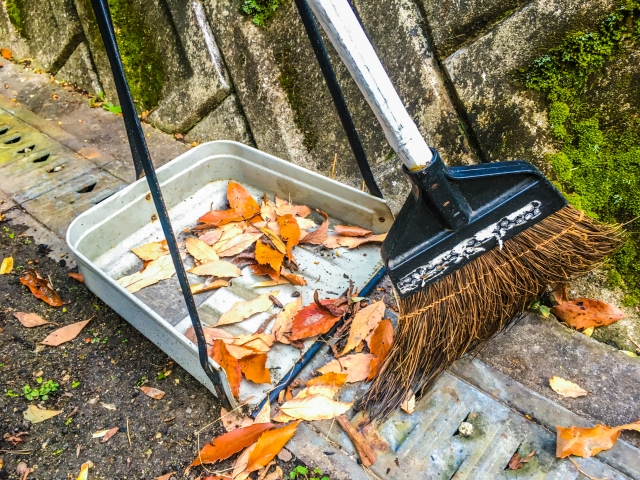 基本的な落ち葉掃除の方法