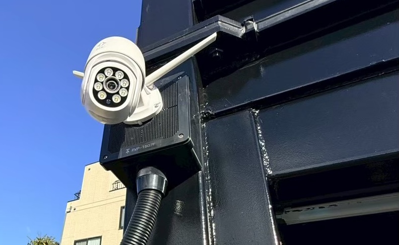 IoT機器10選の一つ防犯カメラの設置状況実例