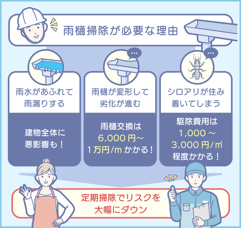 雨樋掃除が必要な理由