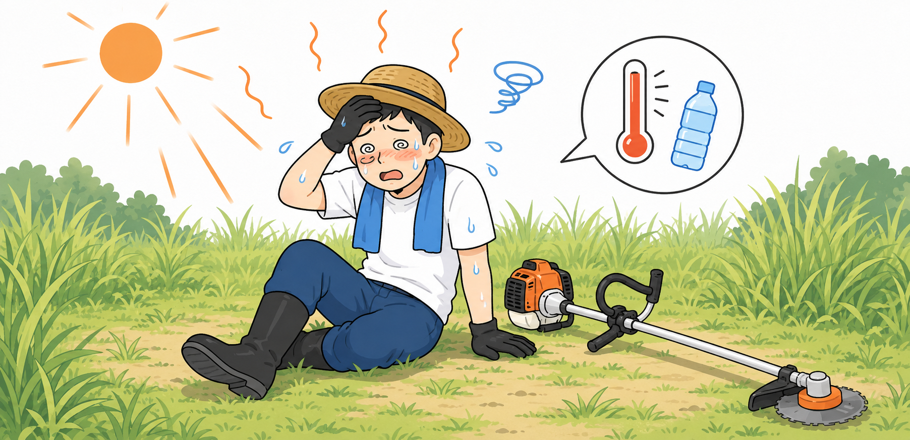 【1,000人調査】夏の草刈り経験者の4人に3人が体調不良——それでも8割超が「今年も自分でやる」と実態と、知っておきたい熱中症対策